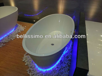 Seamless stone approval solid surface bathtub BS-8631