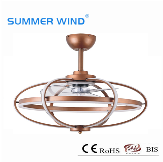 Fashionable ABS blades AC creative ball ceiling fan