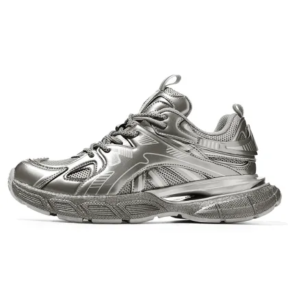 New Breathable Leather Chunky Platform Shoes - Unisex Casual Sports Shoes for Men