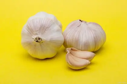 Natural Fresh White Garlic Vegetables