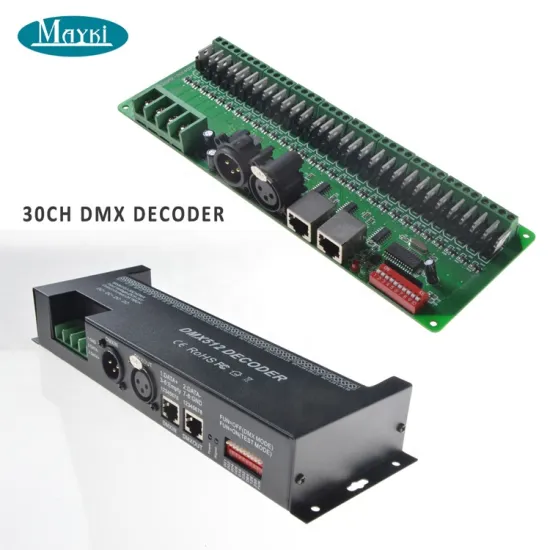 30 Channel DMX512 LED Controller for RGB Strip Lights
