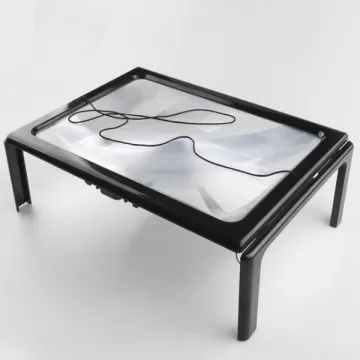 Hands-Free Foldable LED Magnifier for Reading Newspapers