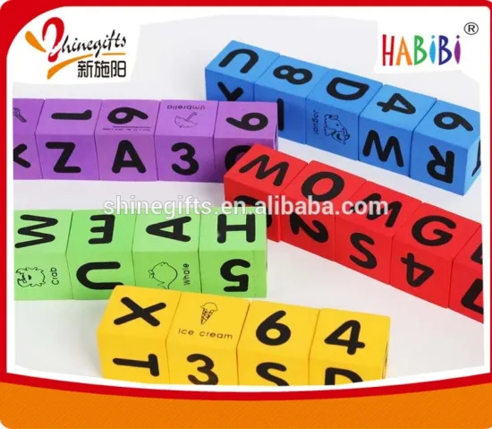 Manufacturer Custom printed foam dice for kids