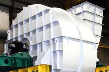The Large centrifugal fan