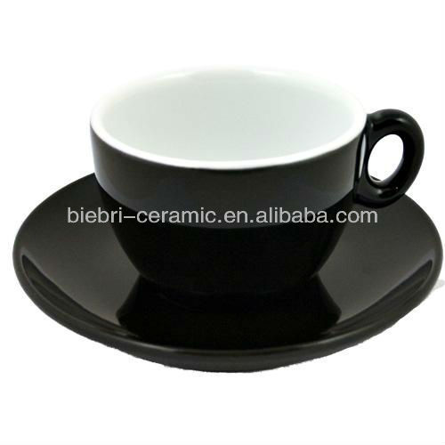 antiques black stoneware catering tea cups and saucers