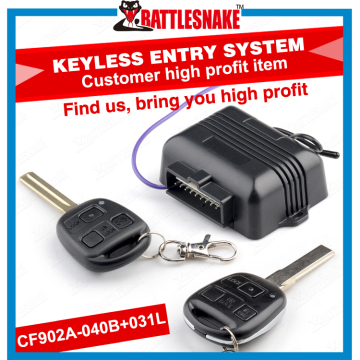 trunk release(+/-) Keyless entry system with twins remote controller(1 ABS design+ 1 metal design)