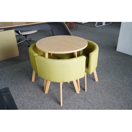 Conjunto de mesa redonda casual para discussão de escritório
