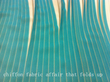 chiffon folded and printed for lady's dress&pleated skirt