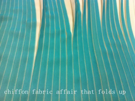 chiffon folded and printed for lady's dress&pleated skirt