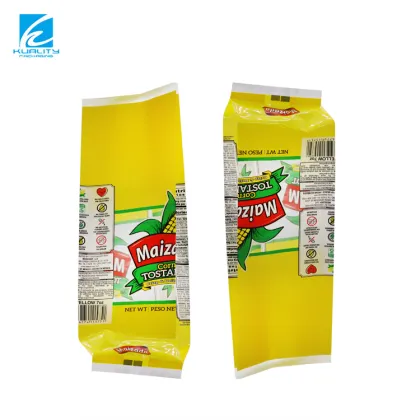 Customized Plastic Laminated Side Gusset Tortilla Wraps Packaging Bags