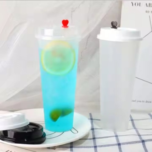 Fruit Milk PP Plastic Injection Boba Cups lids