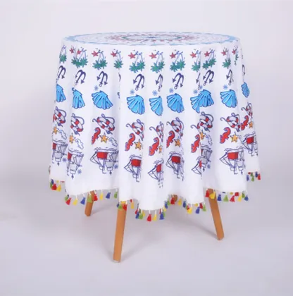 hotsale fashion round branded plush circle beach towels