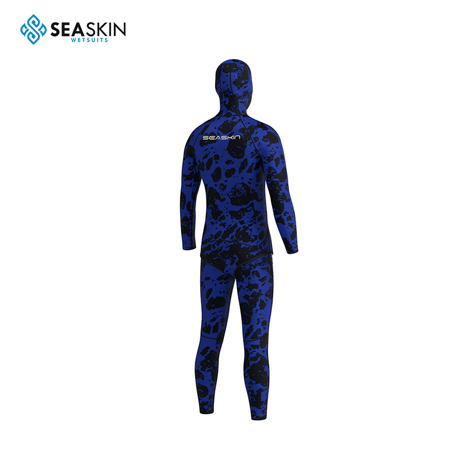 Seaskin 9mm Custom Logo Comouflage Men Spearfishing Diving Wetsuit