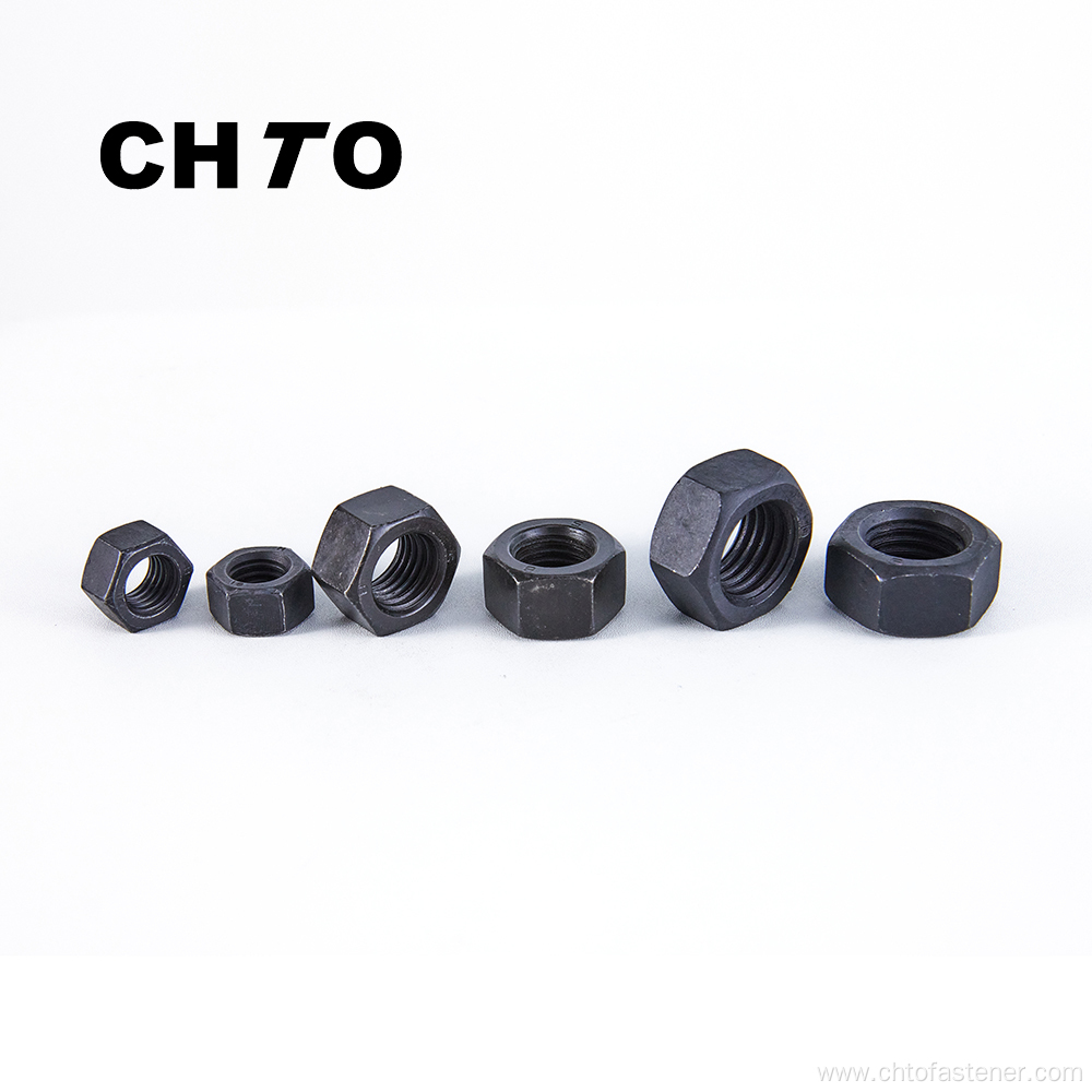 ISO 8673 Grade 8 Hexagonal Nuts black oxide finish