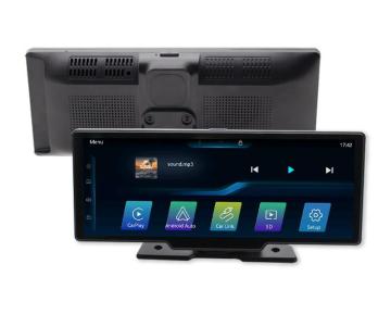 QSF 10.26 Inch Android Auto & CarPlay Car DVD Player: Multimedia Entertainment System with IPS Screen, WiFi, BT, and TF Card Support