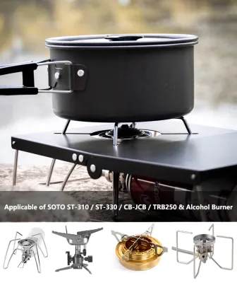 Camping Stove Stand with Heat Shield for SOTO Gas Burners