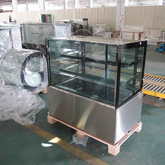 Back Open Upright Glass Pastry Showcase/Bakery Display/Cake Showcase