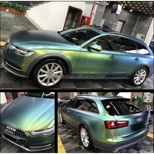 Color Shifting Matte/Glossy Spring Green Vinyl Wrap