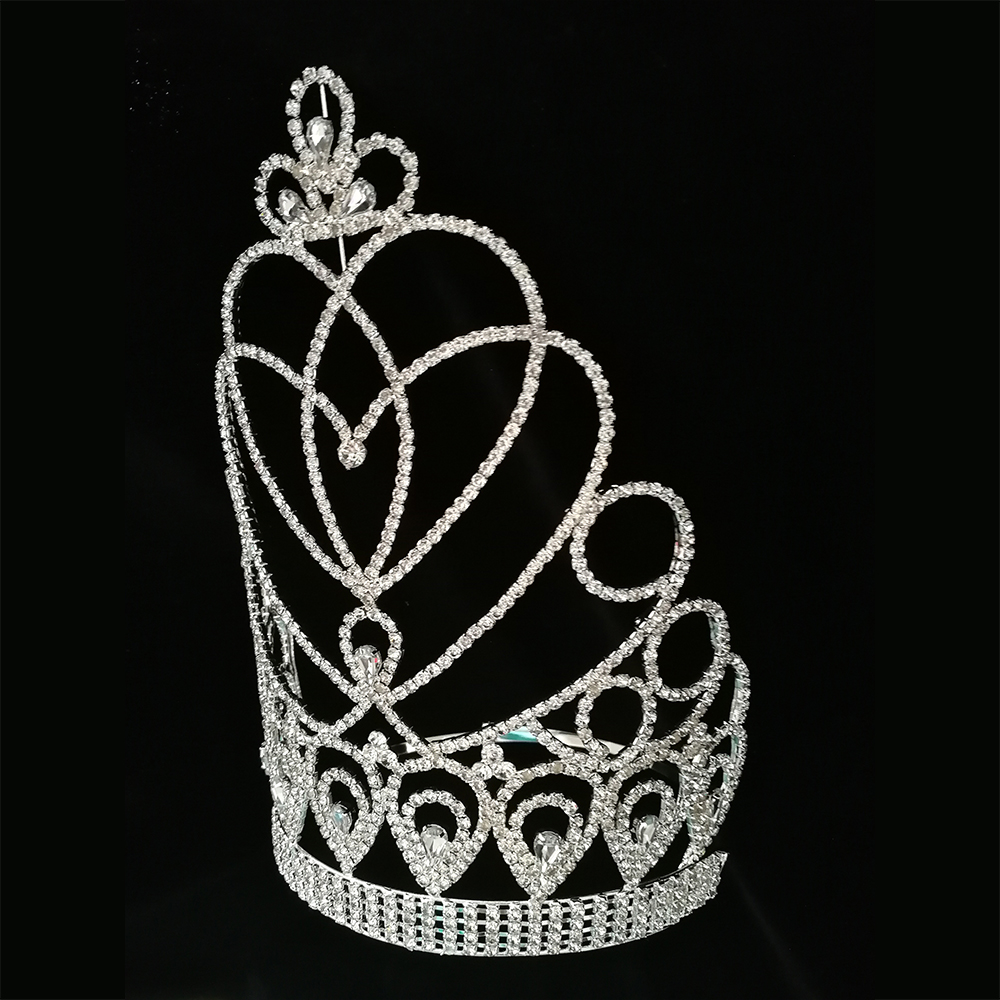Wholesale Large Tara Rhinestone Pageant Crown