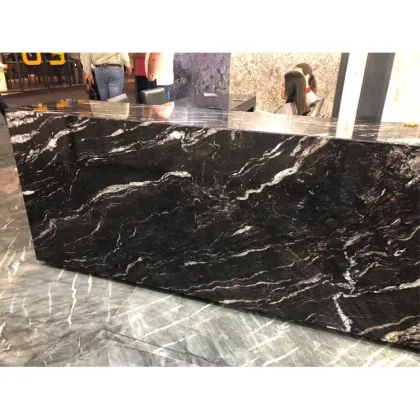 Cosmic Black Granite Slabs: Brazilian Exotic Black Granite for Countertop Sales
