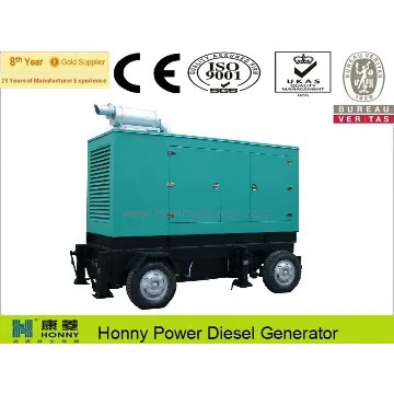 Mobile silent 500 kVA Cummins Diesel Generator
