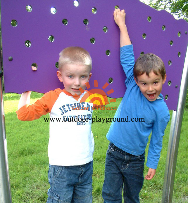 steel panel climbing walls playground structure for sale