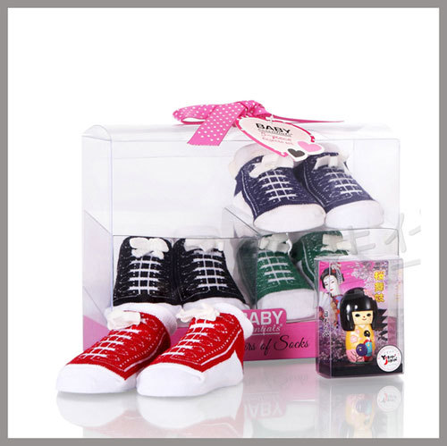 Baby PVC Clear Plastic Shoe Box Packaging