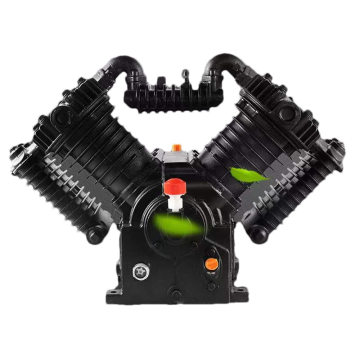 Best Selling Universal 8bar Double Cylinder Portable Belt Drive Air Compressor Pump Head