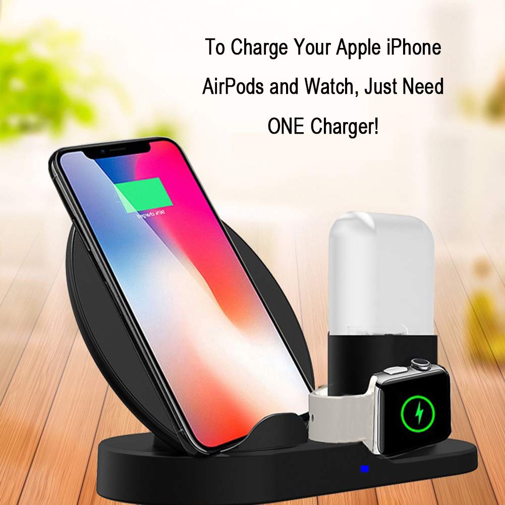 3 in 1 10W fast WIRELESS CHARGER 