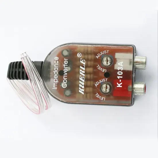 12V Universal RCA Line Car Stero Radio Converters Speaker High To Low Car Amplifier Car Audio Impedance Converter Accessories