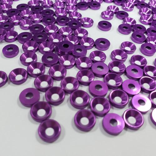 M5 red anodized aluminum countersunk washer for sports