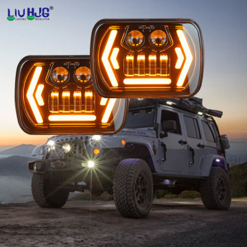 Motorcycle Truck LED Square Headlights