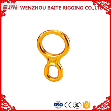 Resistance Wire Aluminum Profile Vibrated Polish Forged Aluminum Climbing Figure 8 Descender