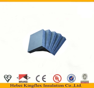 Fireproof black color flexible foam rubber insulation sheet