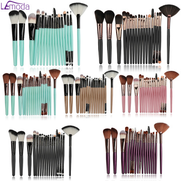 Lemoda Professional Makeup Brushes Set Eyebrow Powder Foundation Eye Shadow Brush Cosmetics Tools Beauty Makeup Brush Kit