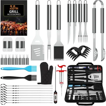 35 pcs grill tools for outdoor stainless steel grilling accessories