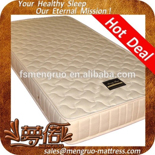 economical bonnell spring single bed rollable mattress