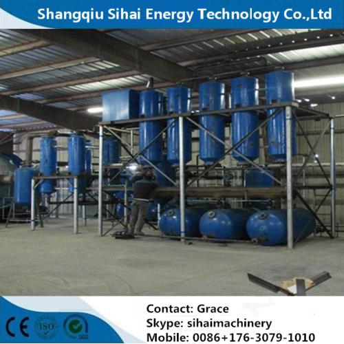 underground oil refining to diesel oil distllation plant