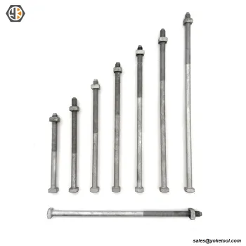 7/8'' Square Head Machine Bolt | 25,400 lbs Tensile | IEEE C135.1 & CSA C83 | Poleline Hardware