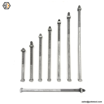 7/8'' Square Head Machine Bolt | 25,400 lbs Tensile | IEEE C135.1 & CSA C83 | Poleline Hardware