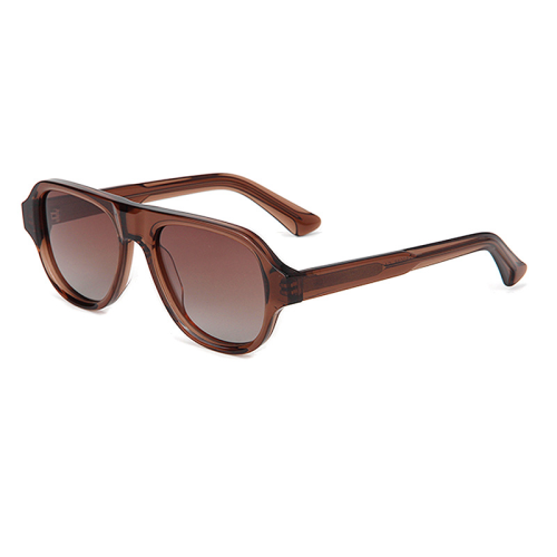 Retro Double Bridge Pilot Acetate Sunglasses ME2007