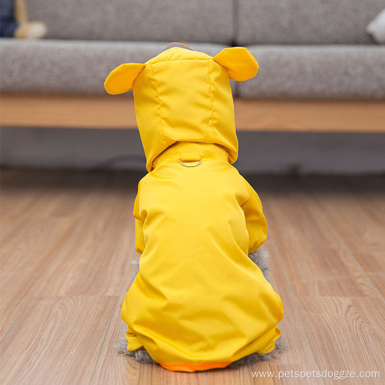 New design Wholesale Waterproof Large Pet Dog Raincoat