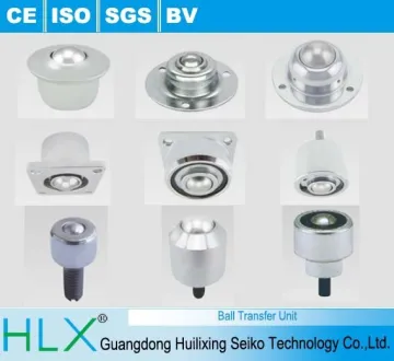 Flange socket ball transfer unit for ball transfer table