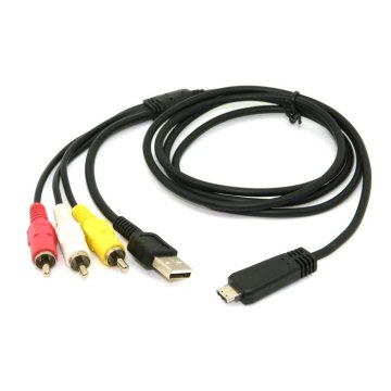 USB AV TV cable for Sony VMC-MD3 DSC-WX5 WX7D WX9 WX10 WX10/B H70 H70/B H70/L/R DSC-W570 W580 TX5 TX7 TX9 TX10 TX10/L TX10/G