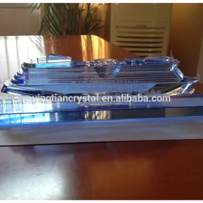 Etched crystal cruise model