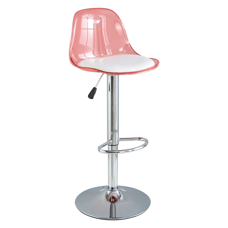 Einfache runde Schönheit Stuhlscheibe Typ Drehbar Stuhl Stuhl Fuß Bar kleine Klebstoffe und Dichtungsmittel verwenden stilvolles Design
