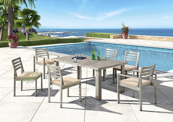 garden aluminium dining set