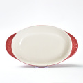 Casserole stoneware oval ceramic household baking dishes