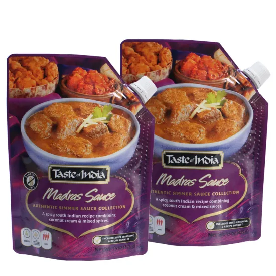 Packaging Bag Spout Meat Sauce Food Retort Pouch