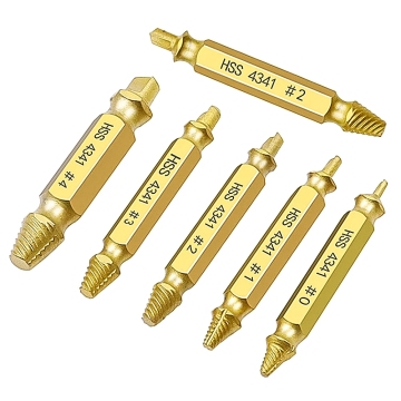 HSS Damaged Screw Extractor Tool Set for Broken Bolt Removal